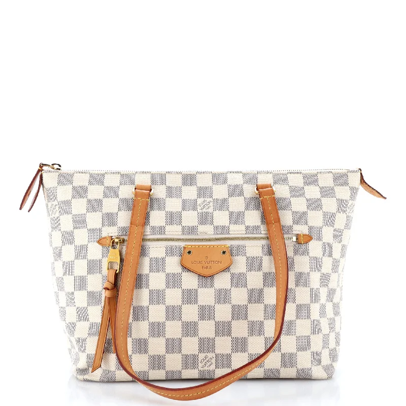 Louis Vuitton tote bags with a water - resistant coating for outdoor useIena Tote Damier PM