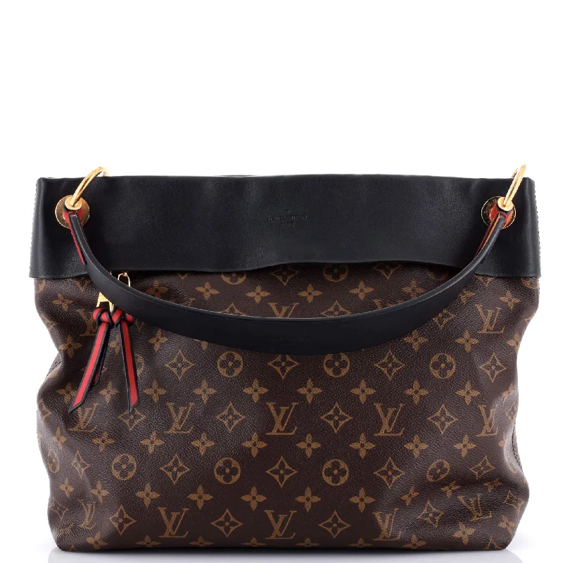 Louis Vuitton bags with a front - flap pocket for quick - access itemsTuileries Hobo Monogram Canvas with Leather