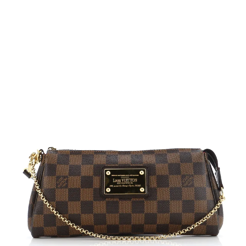 Louis Vuitton bags with a front - flap pocket for quick - access itemsEva Handbag Damier