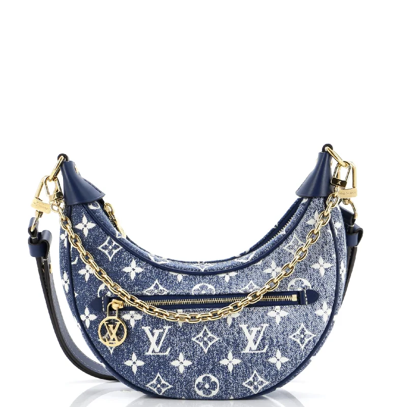 Louis Vuitton Neverfull bags with large capacity for everyday essentialsLoop Handbag Monogram Jacquard Denim