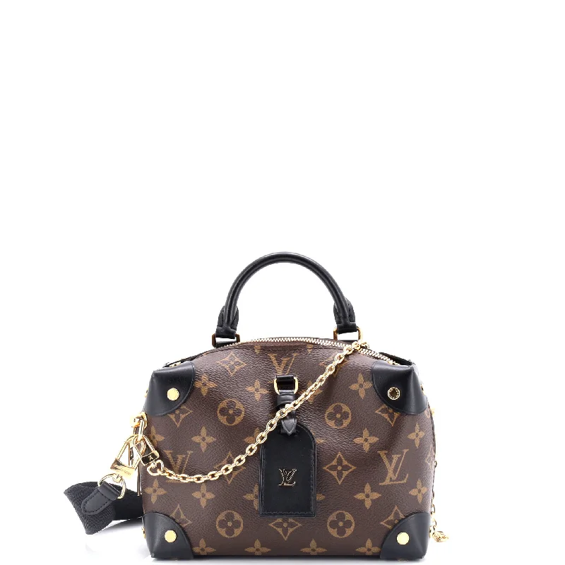 Ladies Louis Vuitton shoulder bags with a wide - width strap for comfortPetite Malle Souple Handbag Monogram Canvas