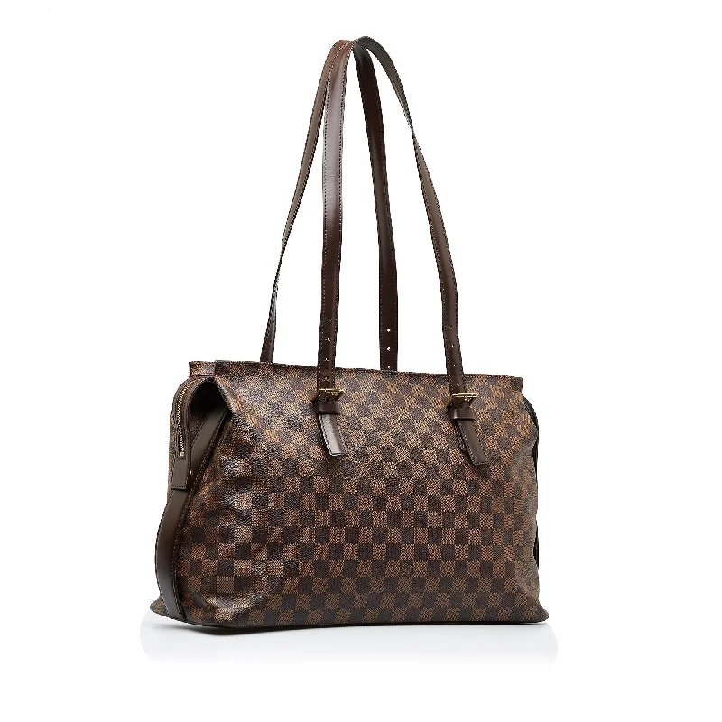 Ladies Louis Vuitton shoulder bags with a wide - width strap for comfortLouis Vuitton Damier Ebene Chelsea (wbmhz2)