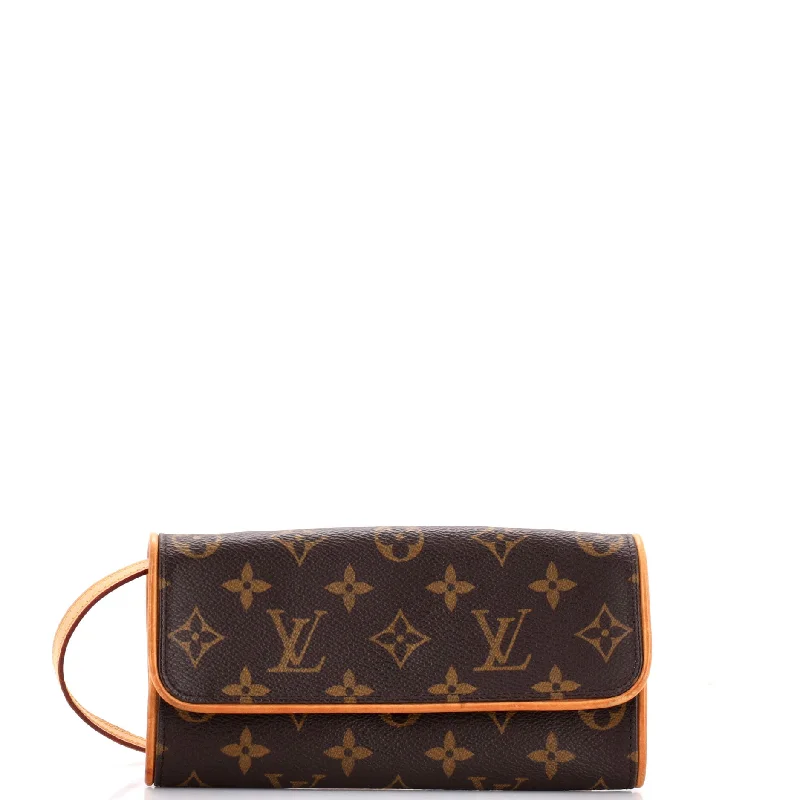 Louis Vuitton handbags with a beaded trim for a touch of glamourTwin Handbag Monogram Canvas PM