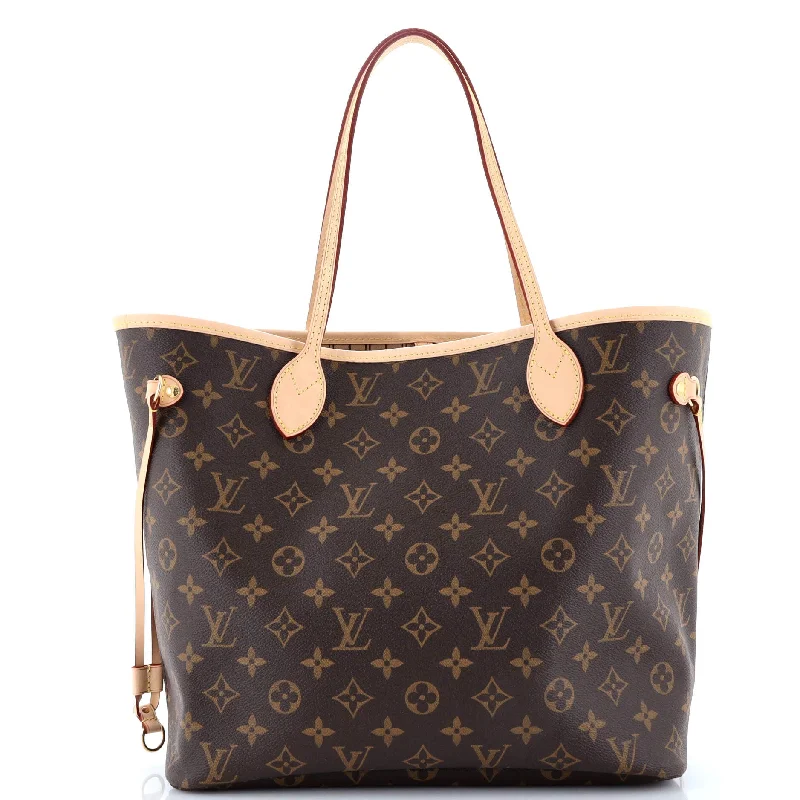 Louis Vuitton Twist bags with a contrast - colored interior for visual interestNeverfull NM Tote Monogram Canvas MM