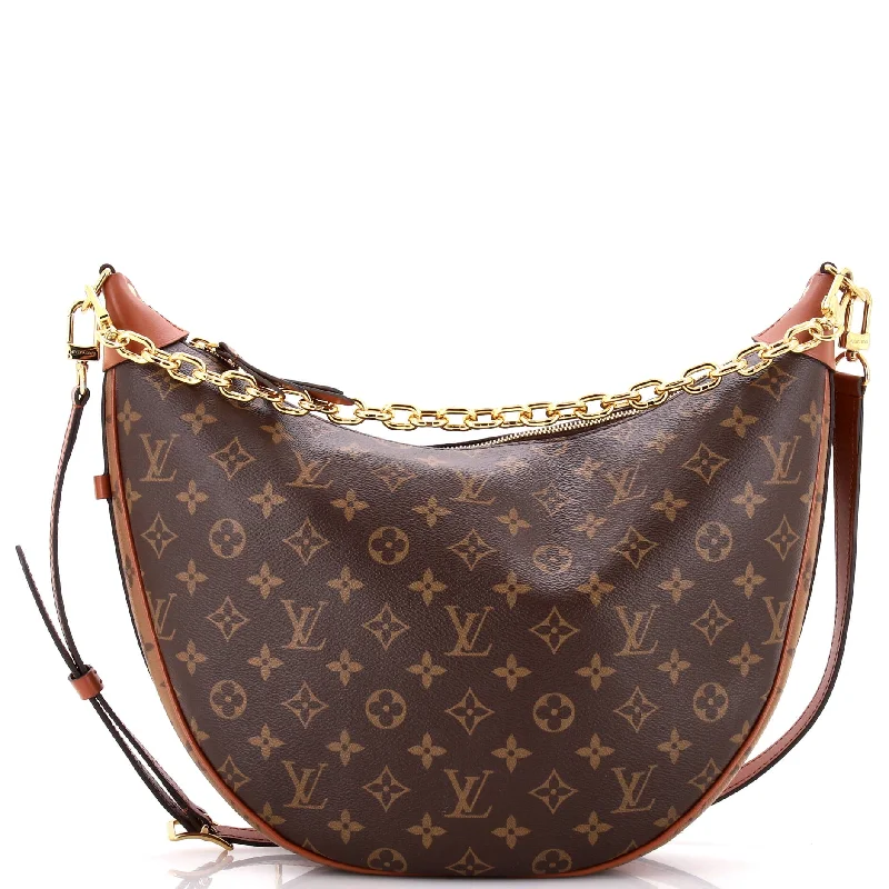 Louis Vuitton handbags with a metal - framed clasp for durabilityLoop Hobo Reverse Monogram Canvas