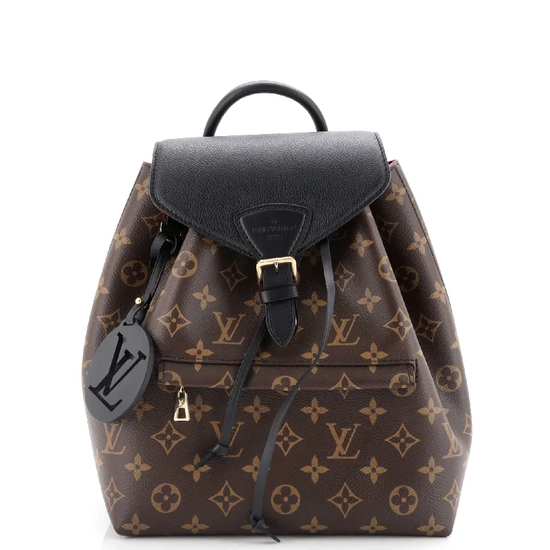 Ladies Louis Vuitton handbags with a detachable coin purse insideMontsouris NM Backpack Monogram Canvas PM