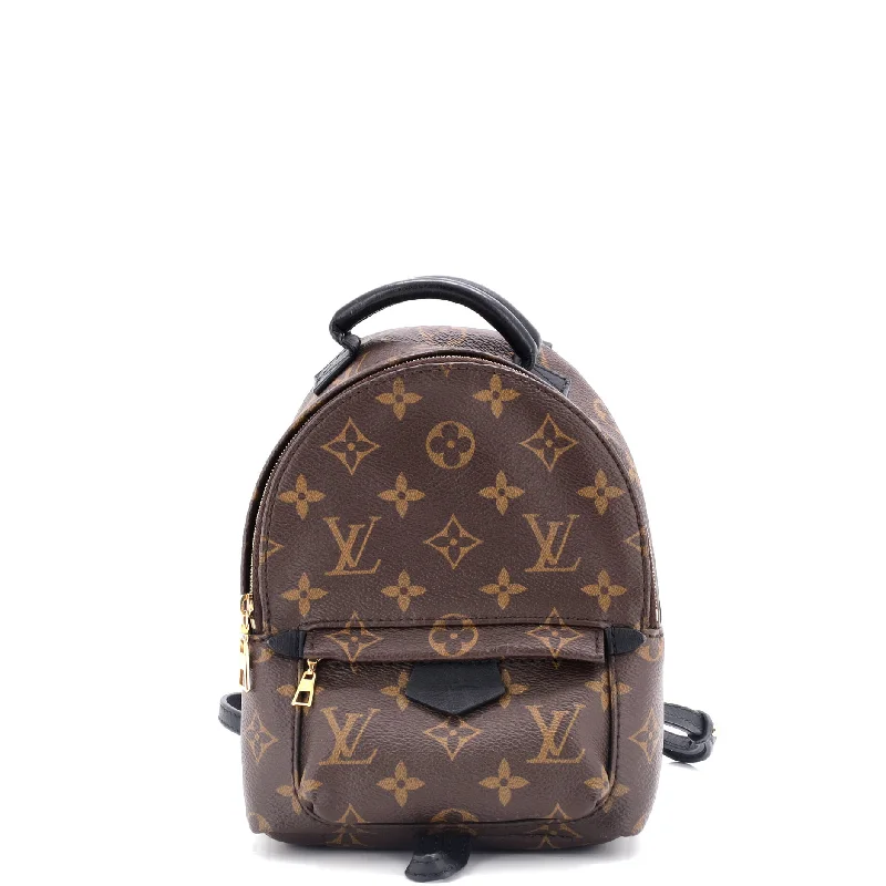 Louis Vuitton tote bags with a water - resistant coating for outdoor usePalm Springs Backpack Monogram Canvas Mini