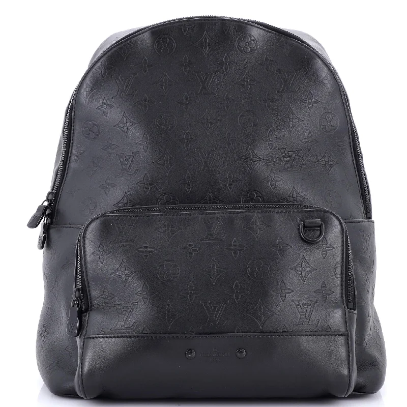 Louis Vuitton bags with a detachable mirror inside for on - the - go touch - upsRacer Backpack Monogram Shadow Leather