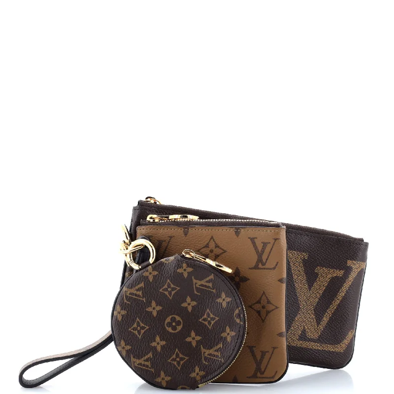 Louis Vuitton Twist bags with a snakeskin - effect panel for a bold lookTrio Pouch Set Reverse Monogram Giant