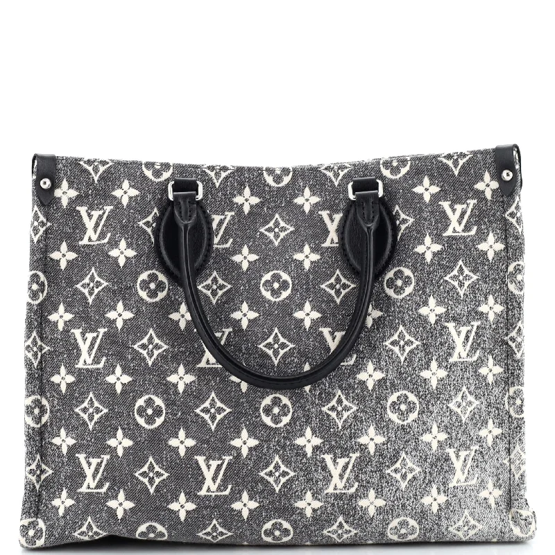 Louis Vuitton bags with a zippered interior pocket for better organizationOnTheGo Tote Monogram Jacquard Denim MM