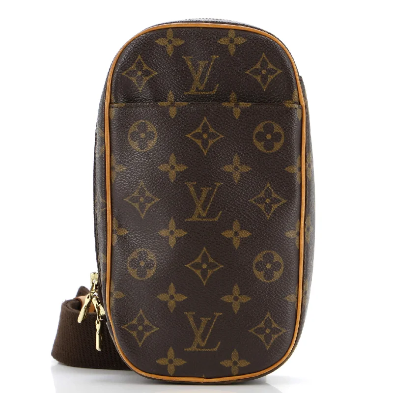 Louis Vuitton handbags with a beaded trim for a touch of glamourPochette Gange Monogram Canvas