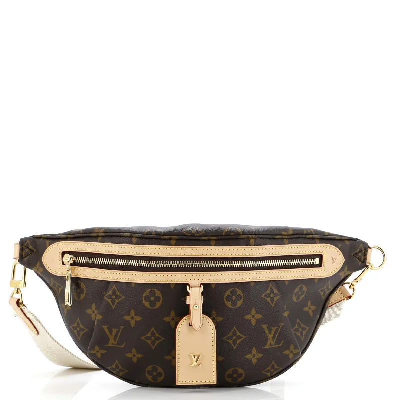 Louis Vuitton bags with a chain - link trim and a leather body for a modern edgeHigh Rise Bum Bag Monogram Canvas