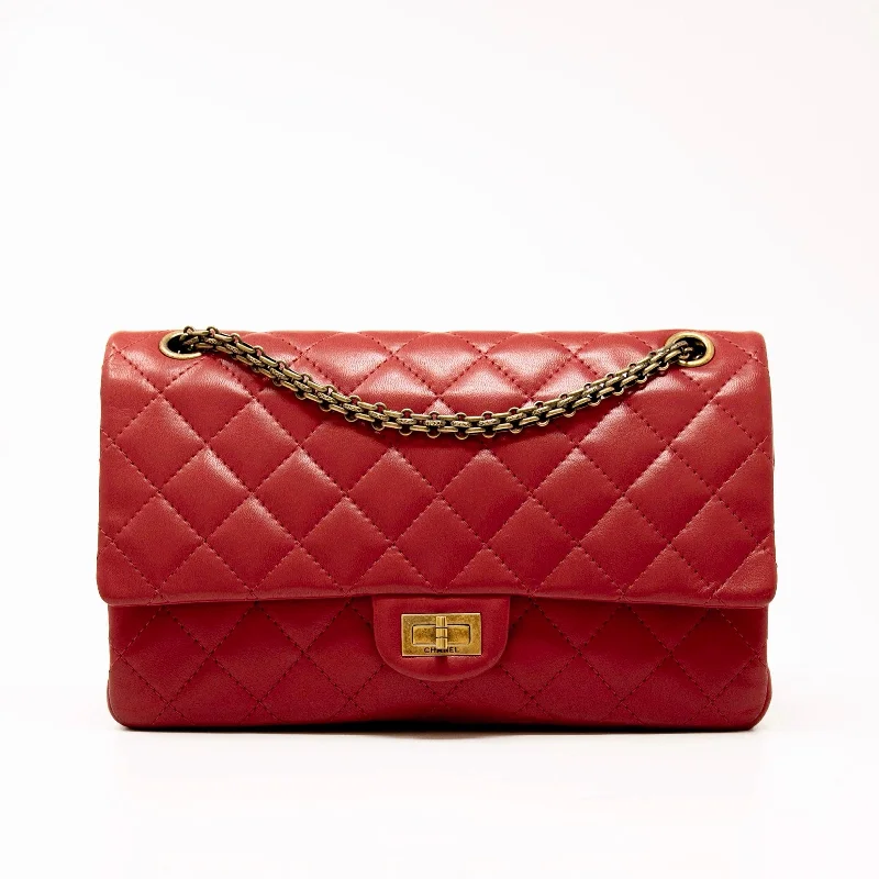 Chanel Lightweight Handbag for Daily ErrandsChanel Red Lambskin 2.55 Reissue 226