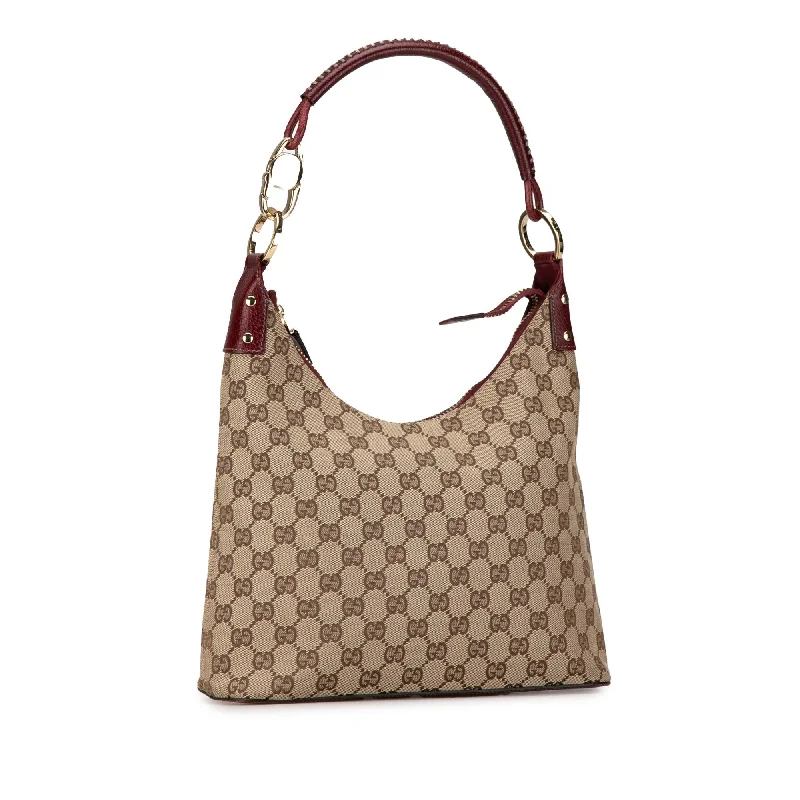 Women Gucci Sylvie bags with a monogram - embossed leatherGucci GG Canvas Shoulder Bag hpso8j)