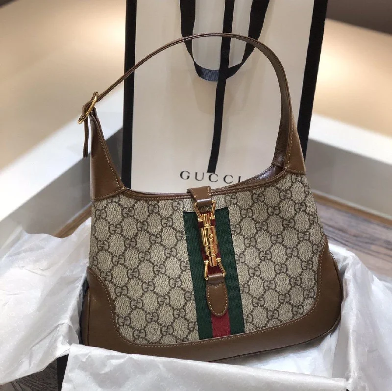 Women Gucci crossbody bags with a keychain holderGucci Jackie 1961 Small Shoulder Bag