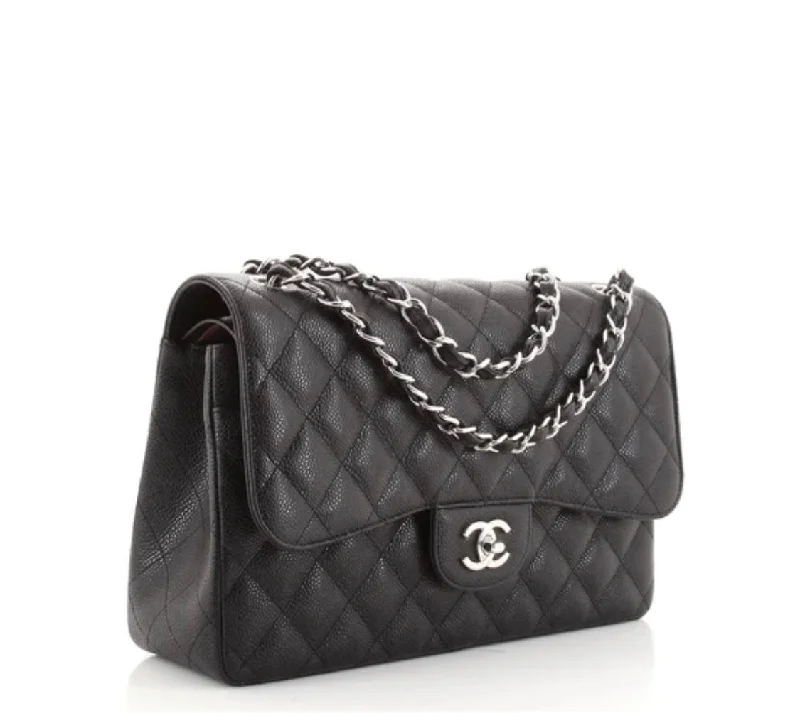 Chanel Small Crossbody Bag for TravelChanel Classic Double Flap Bag Quilted Caviar Jumbo