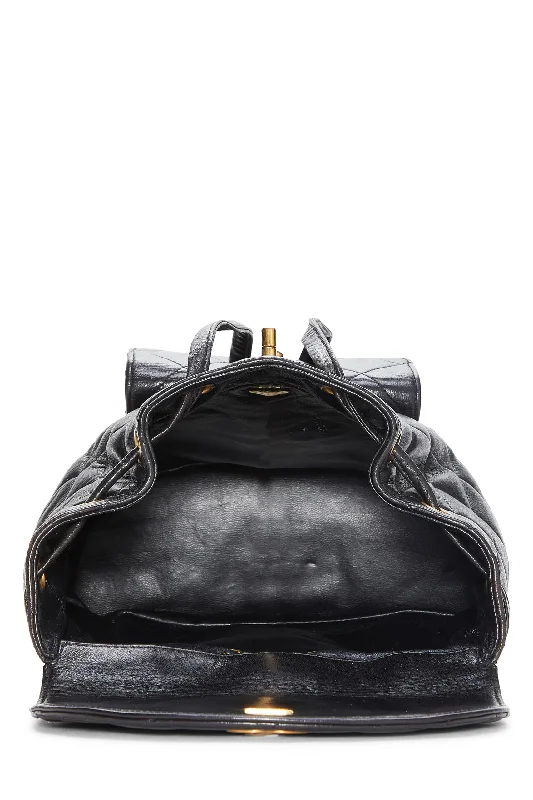 Chanel Limited Edition Handbag for CollectorsChanel,  Black Quilted Lambskin 'CC' Classic Backpack Small, Black