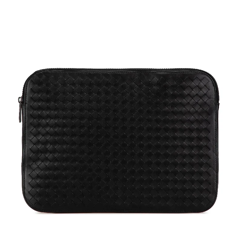 Chanel Small Crossbody Bag for TravelBlack Bottega Veneta Intrecciato Laptop Case Clutch Bag