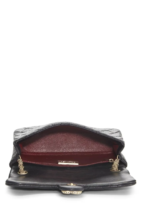 Chanel Classic Flap Bag for Evening PartyChanel,  Black Quilted Lambskin Westminster Pearl Flap, Black