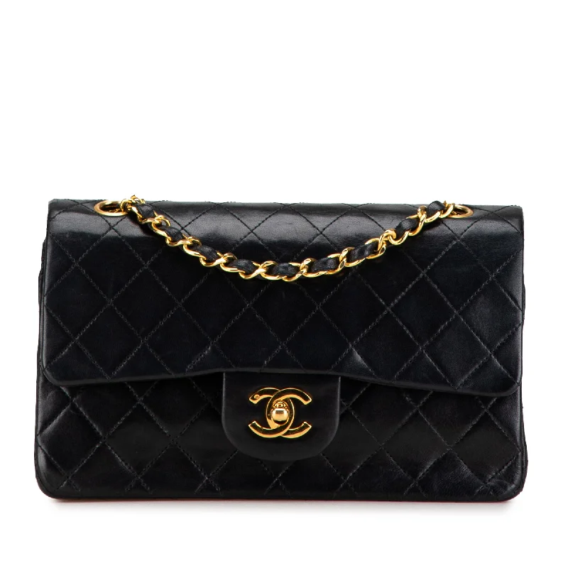 Chanel All - Match Handbag for Versatile StylingBlack Chanel Small Classic Lambskin Double Flap Shoulder Bag