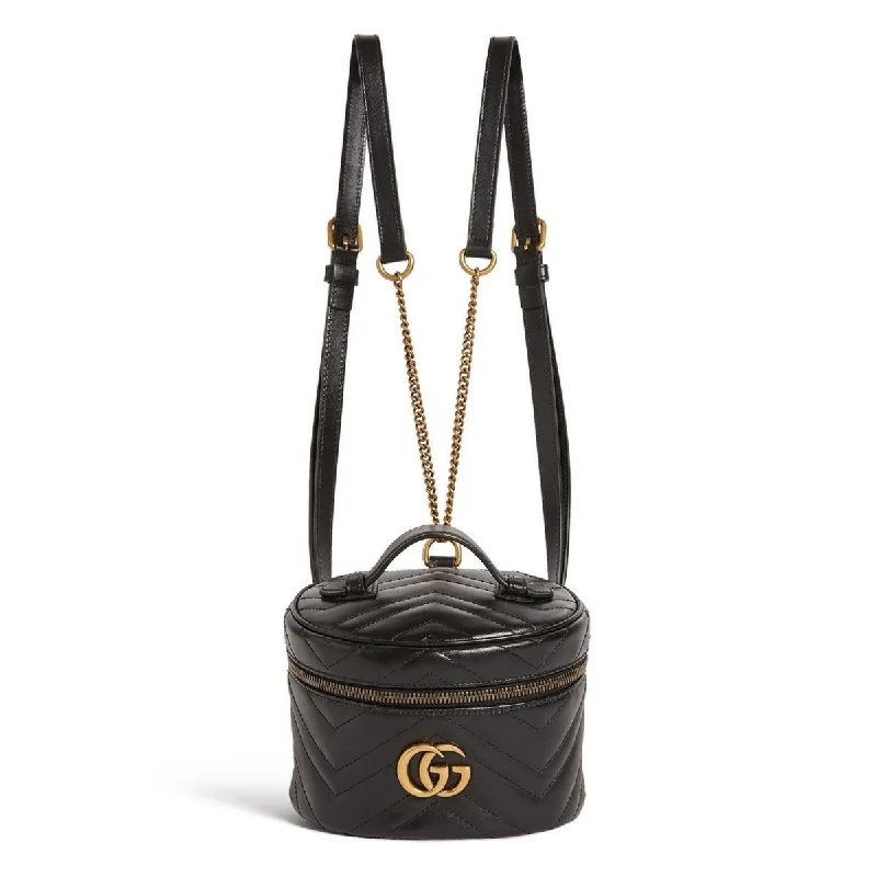 Gucci tote bags for women with a double - handle designGucci GG Marmont Mini Backpack