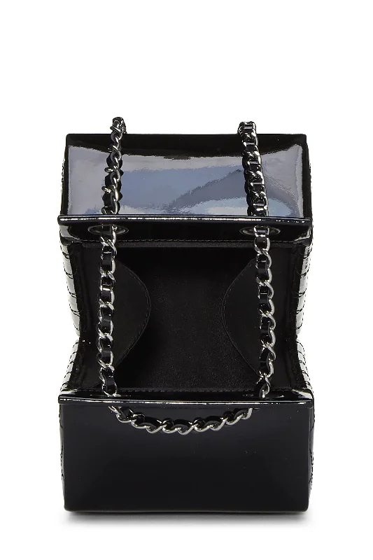 Chanel Lightweight Handbag for Daily ErrandsChanel,  Black Patent Leather Milk Carton Bag, Black