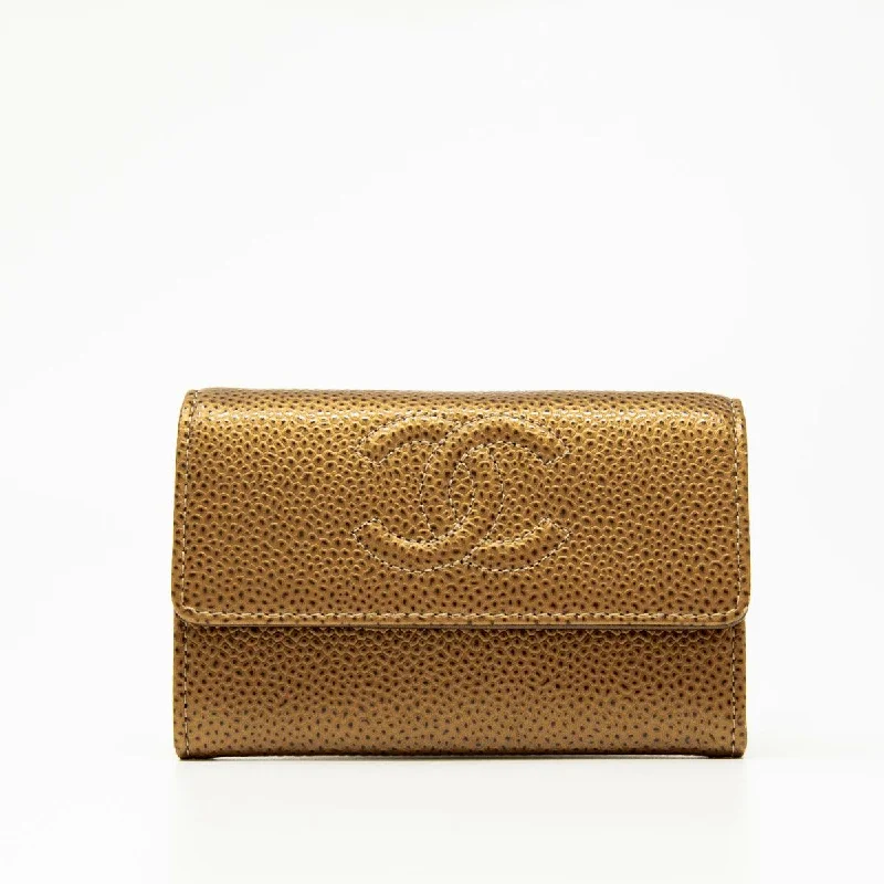 Chanel Limited Edition Handbag for CollectorsChanel Bronze Caviar Flap Card Holder