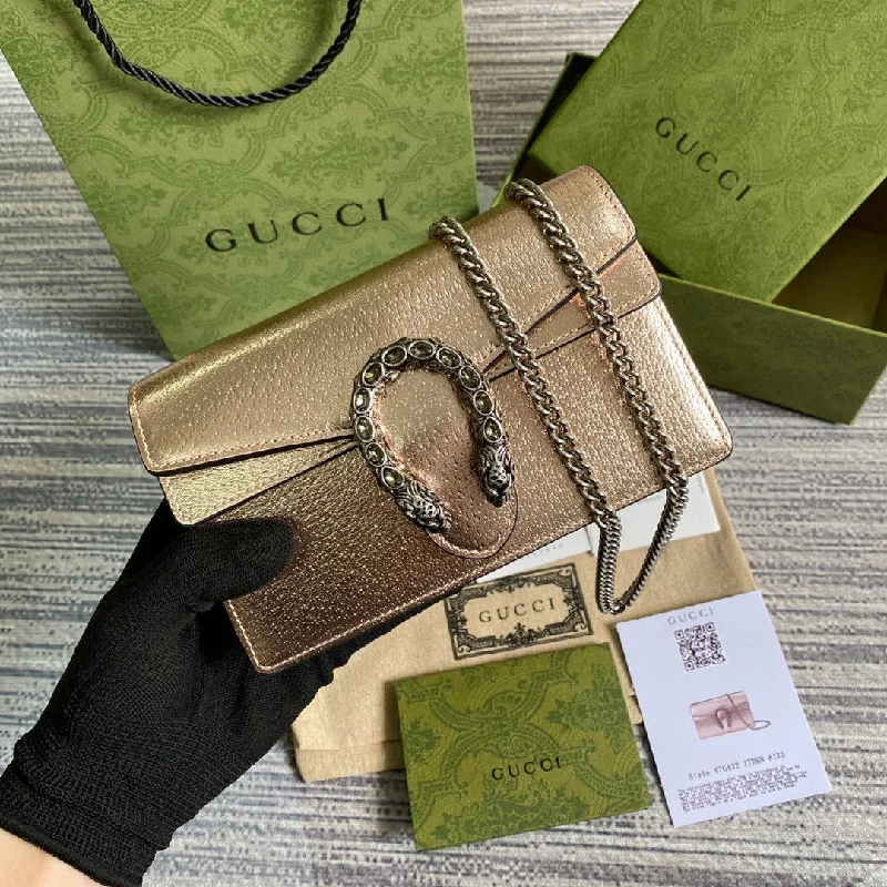 Ladies Gucci shoulder bags with a single - handle designBOLSA GUCCI DIONYSUS SUPER MINI 16,5