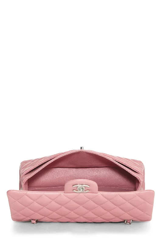 Chanel Vintage Inspired Handbag for Retro LoversChanel,  Pink Quilted Lambskin Classic Double Flap Medium, Pink