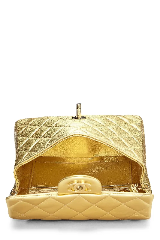 Chanel New Arrival Handbag with Gold HardwareChanel,  Gold Quilted Lambskin Square Flap Bag, Gold