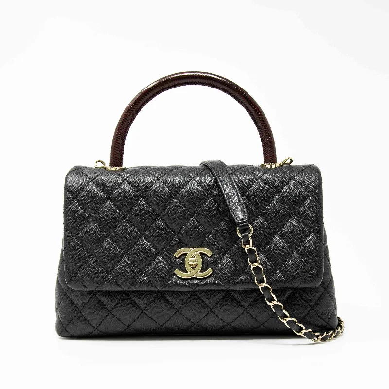 Chanel All - Match Handbag for Versatile StylingChanel Black Medium Coco Handle