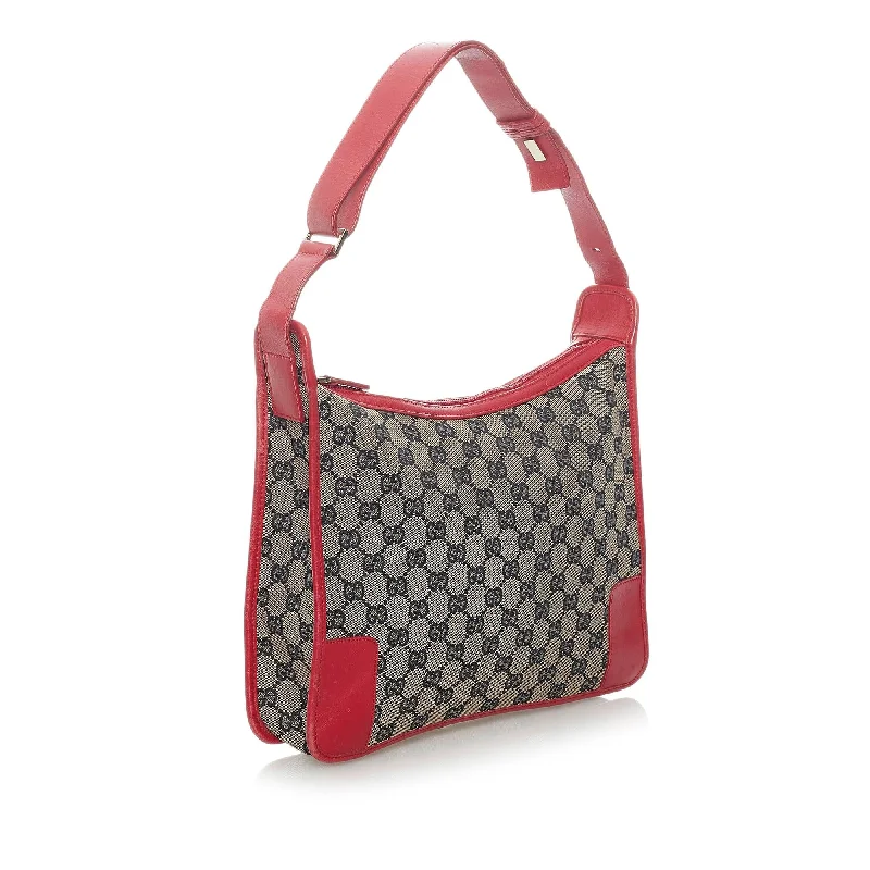 Gucci backpacks for women with a multi - pocket designGucci GG Canvas Shoulder Bag (32099)