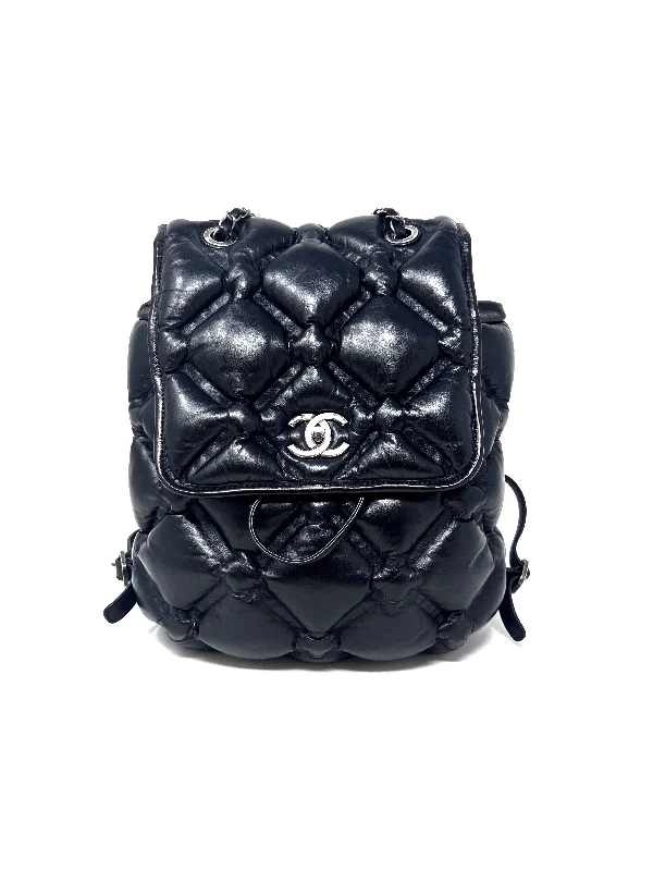 Chanel Classic Flap Bag for Evening PartyChanel Black/Silver WDB! '17 'Chesterfield' Calfskin Puffer Quilted Backpack