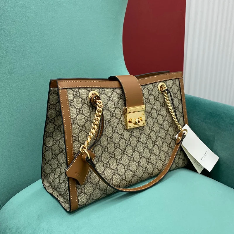 Gucci handbags for women with a back - zip pocketGucci Padlock GG Medium Shoulder Bag