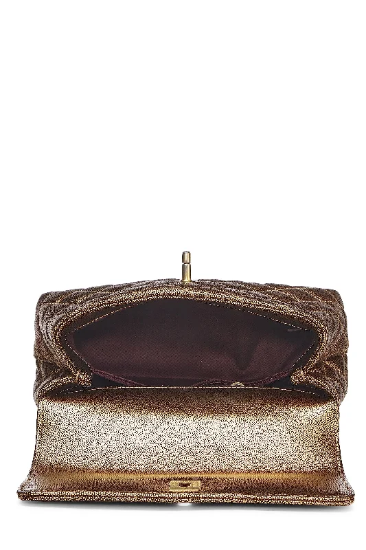 Chanel Small Crossbody Bag for TravelChanel,  Gold Caviar Coco Handle Bag Medium, Gold