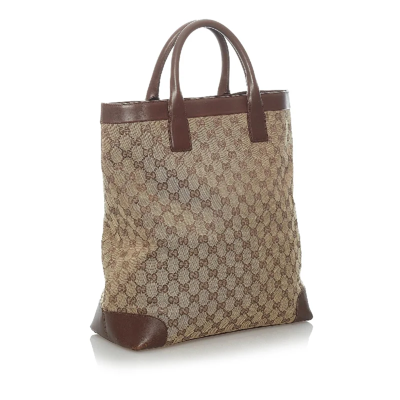 Ladies Gucci shoulder bags with a single - handle designGucci GG Canvas Tote Bag (33378)