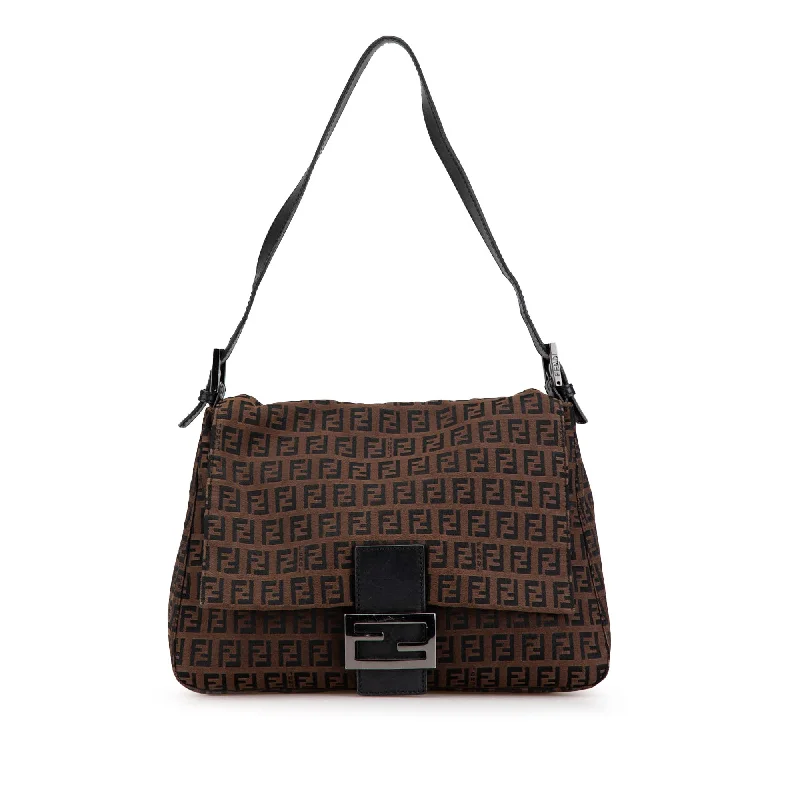 Chanel Medium Tote Bag for Office LadiesBrown Fendi Zucchino Canvas Mamma Forever Shoulder Bag