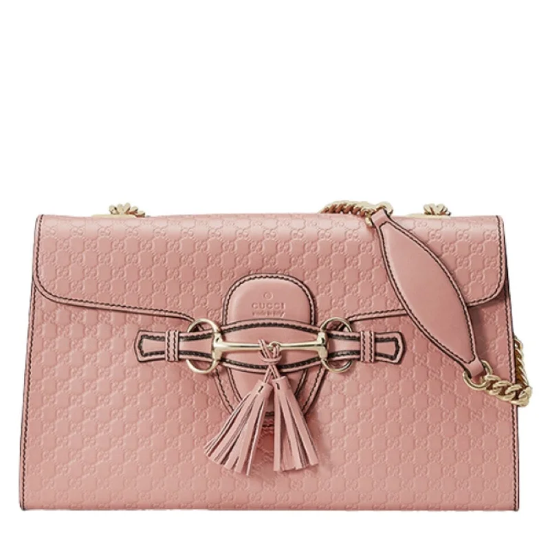 Ladies Gucci Dionysus bags in a pastel colorMicroguccissima Medium Emily Chain Shoulder Bag Pink