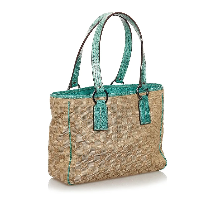 Ladies Gucci Dionysus bags with a chain - link shoulder strapGucci GG Canvas Tote Bag (32589)