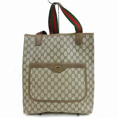 Women Gucci bags with a front - flap pocket for quick - access itemsBrand Inspired Gucci Tote Bag Brown PVC