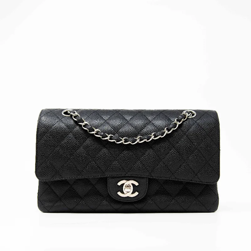 Chanel Designer Handbag with Unique DesignChanel Black Medium Classic Flap