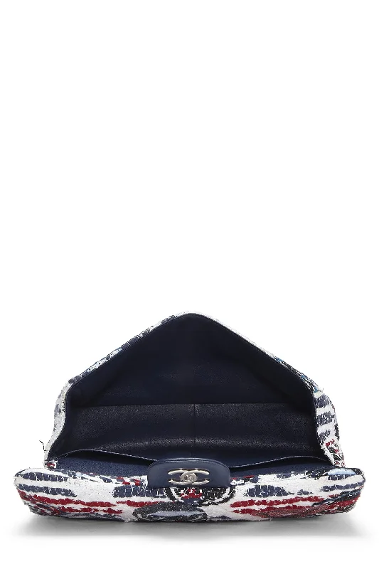 Chanel Small Crossbody Bag for TravelChanel,  Multi Quilted Tweed New Classic Double Flap Jumbo, Multi