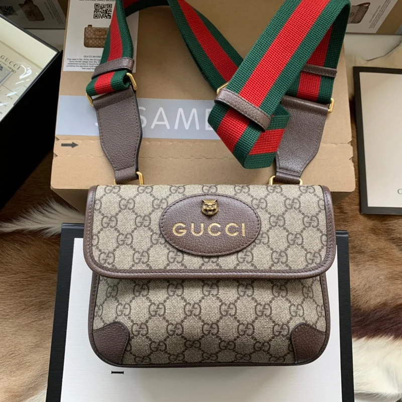 Women Gucci Sylvie bags with a monogram - embossed leatherGucci   Luxury Bags  1292