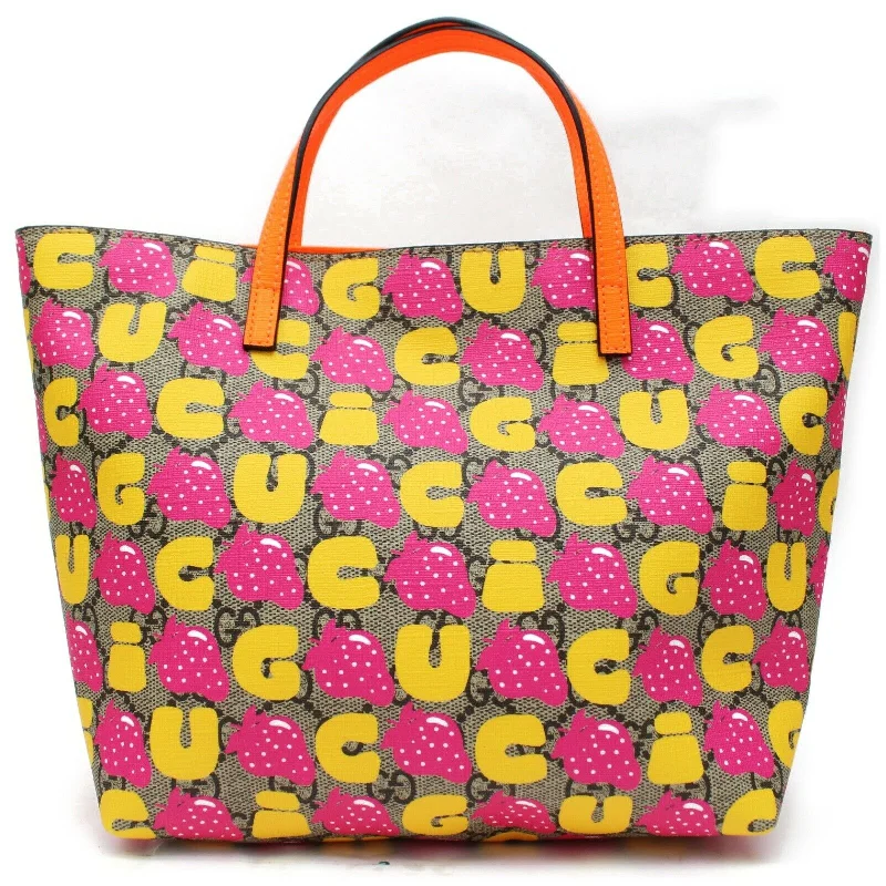 Women Gucci Sylvie bags with a crystal - embellished web stripeBrand Inspired Gucci Tote Bag Children's Strawberry Print Kids' Line 410812 (SHC7-10988)