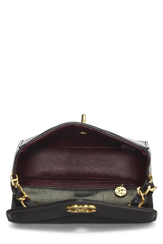 Chanel New Arrival Handbag with Gold HardwareChanel,  Black Chevron Lambskin Envelope Flap Mini, Black