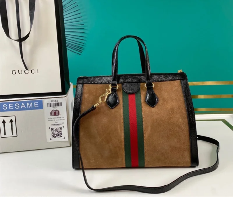 Gucci backpacks for women with a hidden back pocketSuede Woman Gucci shoulder handbag