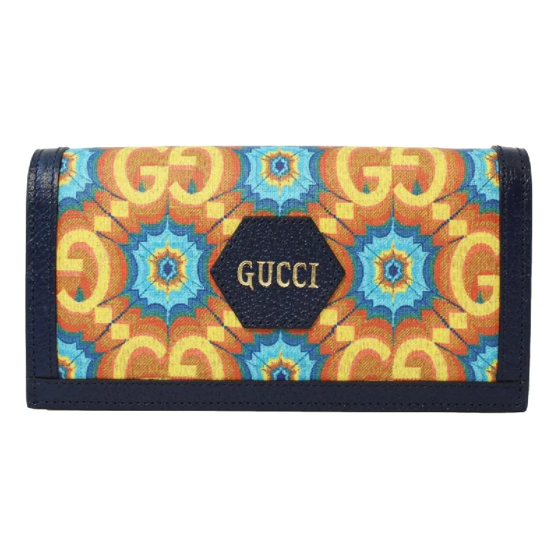 Gucci Marmont bags for women with a snakeskin - effect panelGucci Centennial Navy Leather GG Kaleidoscope Chain Wallet Bag 676294