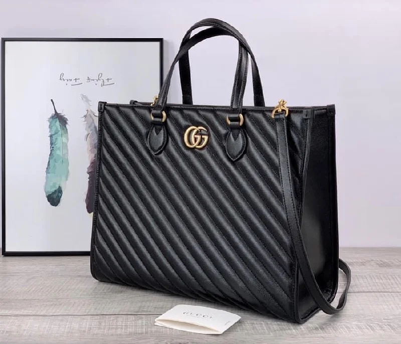 Women Gucci Sylvie bags with a detachable ribbon detailGucci  Marmont Medium Tote Bag