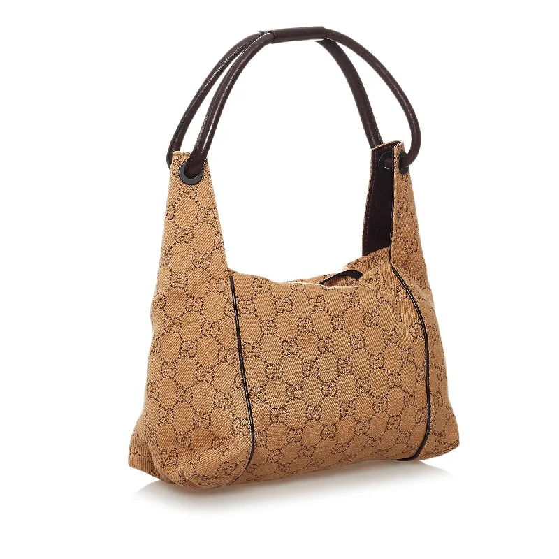 Ladies Gucci shoulder bags with a magnetic - closure flapGucci GG Canvas Shoulder Bag (34148)