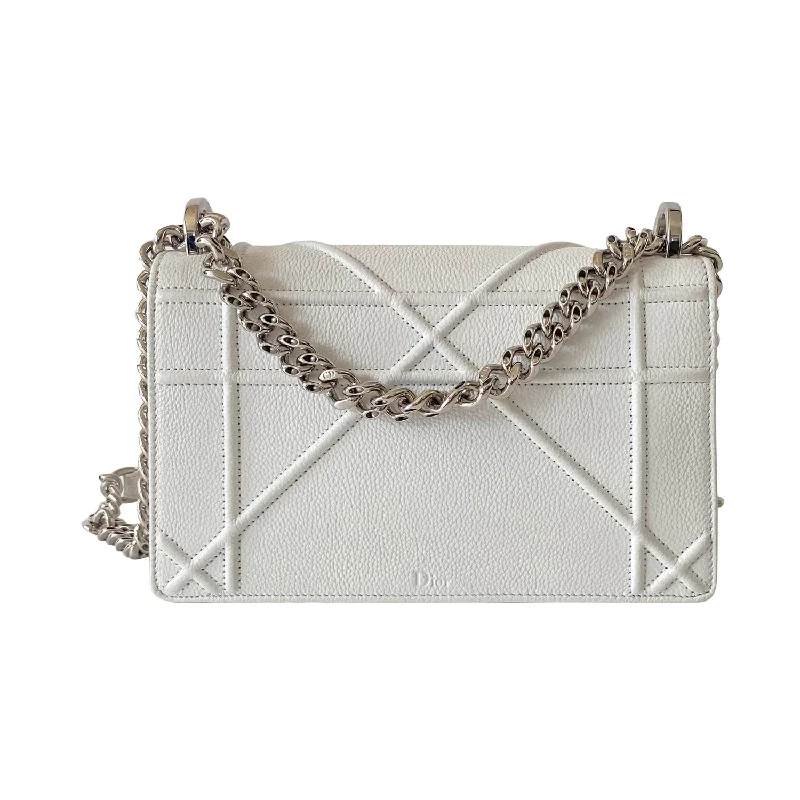 Christian Dior handbags with a snap - button closure and a decorative buckleChristian Dior Diorama Small Shoulder Bag